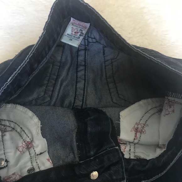 True Religion Boot Cut w/ Sequins Accents Jeans 26 - Picture 4 of 12